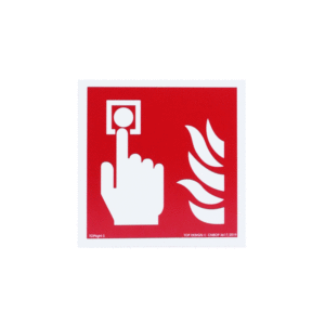 Znak alarm pożarowy PŚ wym. 15×15 cm(uruchamianie ręczne)